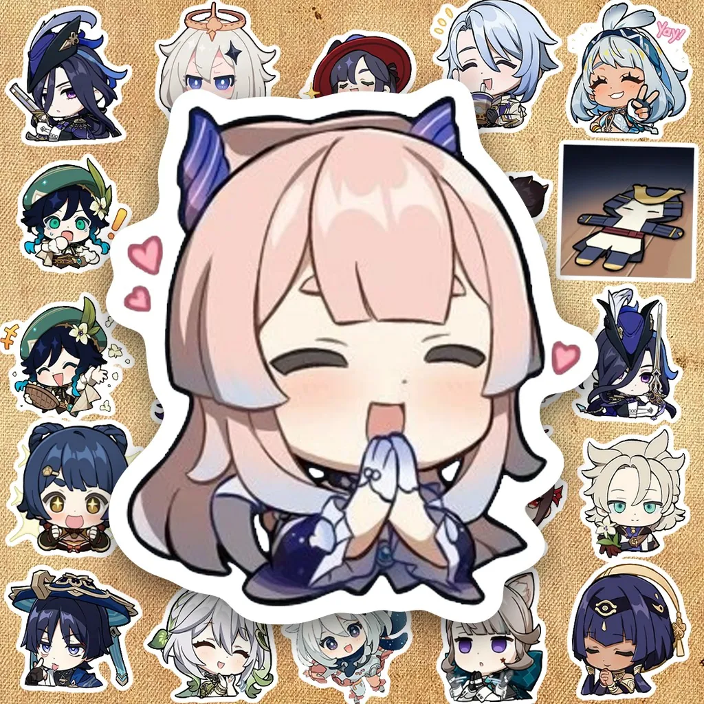 [Trọn Bộ] 659 Sticker IN LASER Genshin Impact Chibi Cute