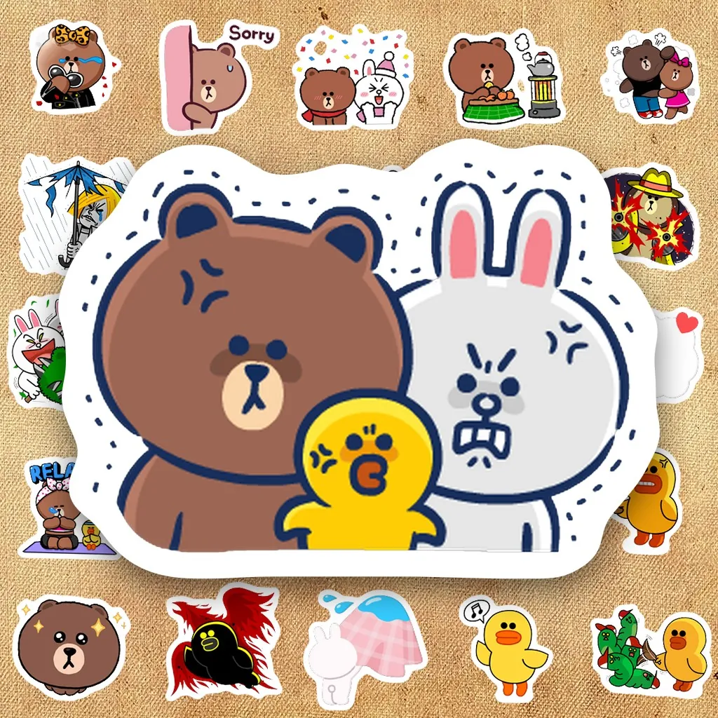 [Trọn Bộ] 1400 Sticker IN LASER Gấu Thỏ Gà Ếch Và Bạn Cute Dễ Thương Hoạt Hình