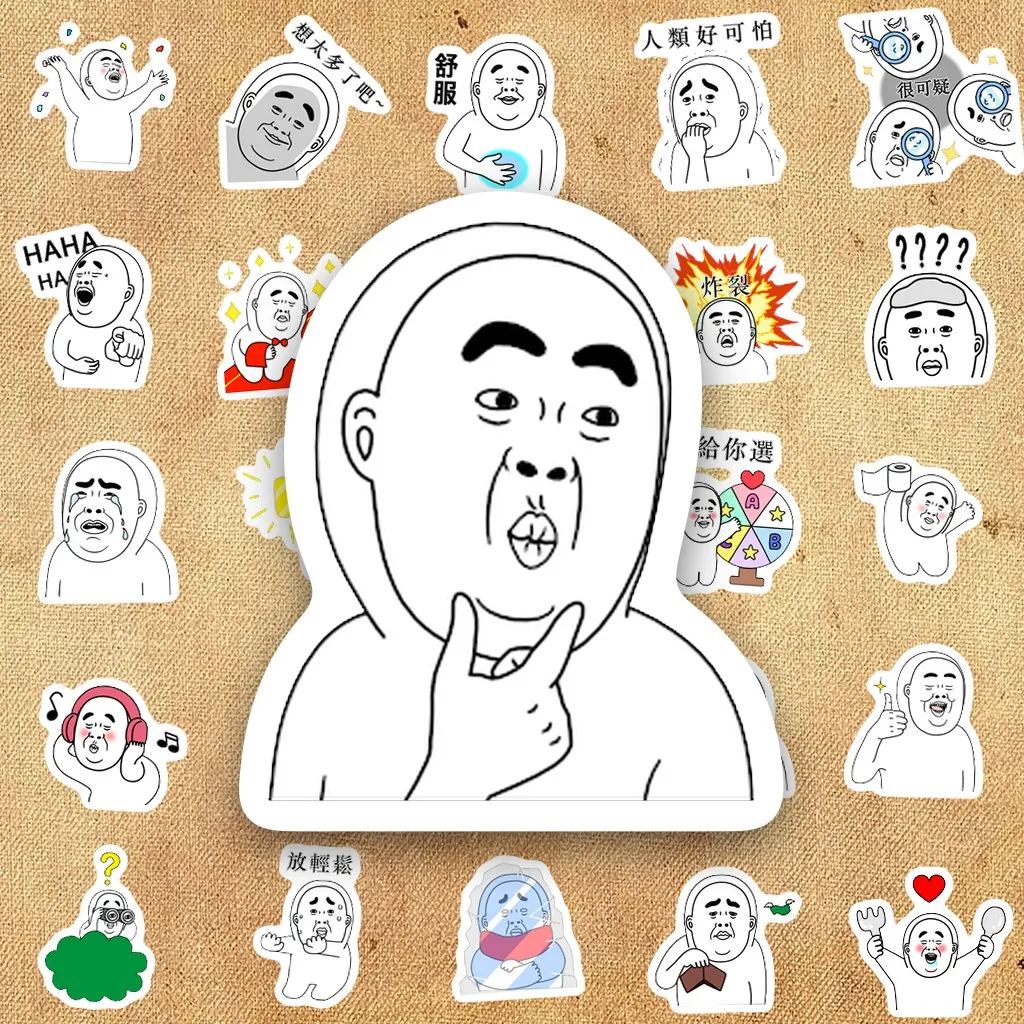 192 Sticker IN LASER Meme Chú Trọc Hài Hước Bựa Thì Thôi Nhé Chống Nước